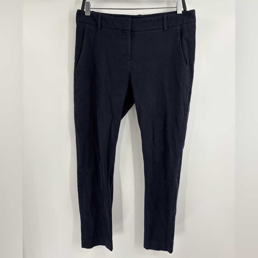 Theory Women’s Navy Blue Pants Size 8 Work Office Stretch Trousers Waist 33